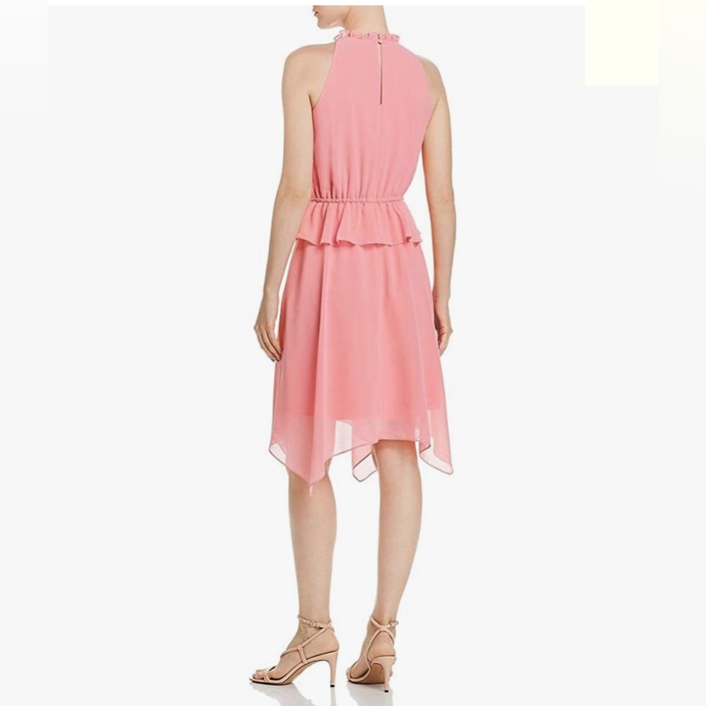 Sam Edelman Sleeveless Solid Halter Hankerchief D… - image 2